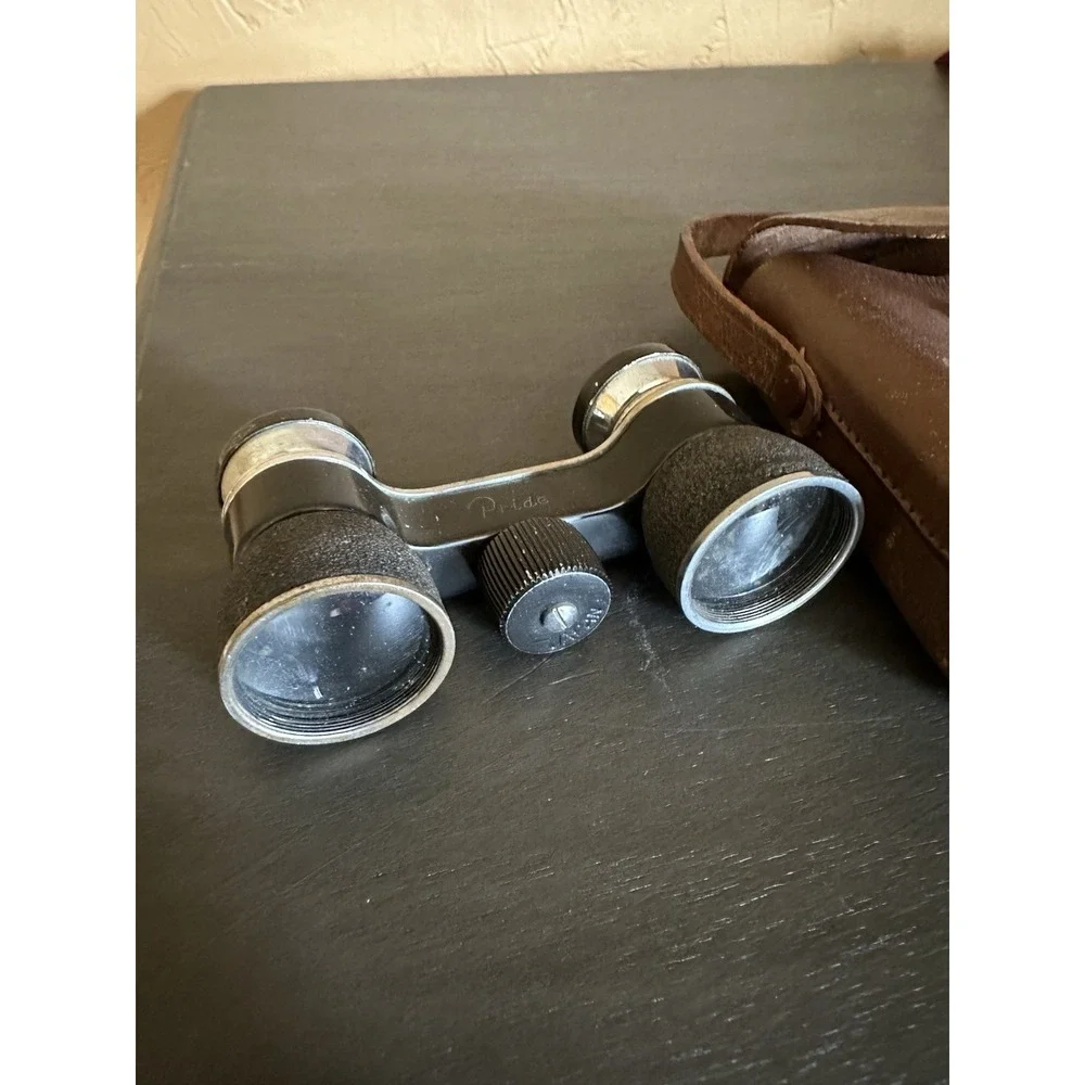 Vintage Opera Style Glasses Made in Occupied Japan ToKo Pride W/Leather Case
